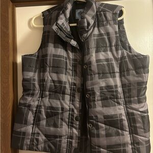 Plaid Puffer Vest